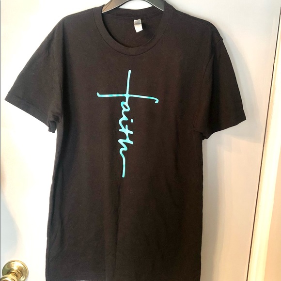 NEXT LEVEL APPAREL Faith Cross short sleeve Tee sizeS NWOT w/matching facemask - Picture 2 of 8